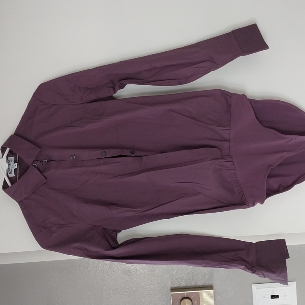 Express Button Down Bodysuit XS